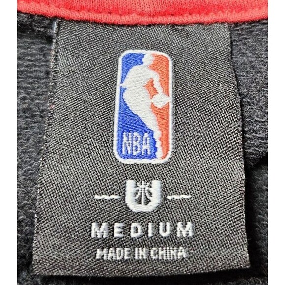 Black Cropped Hoodie with Red Logo - Picture 6 of 7